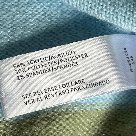 So It Is Striped Cardigan Pearl Buttons Lace Lined Collar Size S - Picture 10 of 11